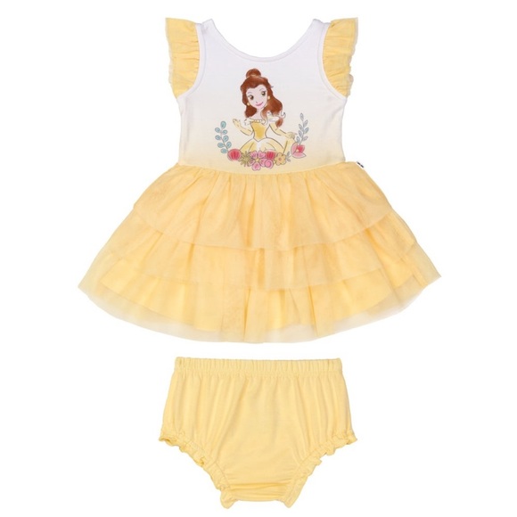 NEW Little Sleepies Disney Princess Belle Dress with Bloomers - 12-18M - Picture 2 of 5